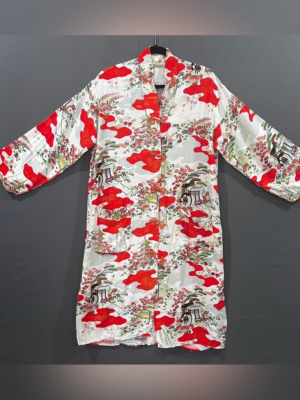Vintage Japanese Rayon Housecoat/Robe